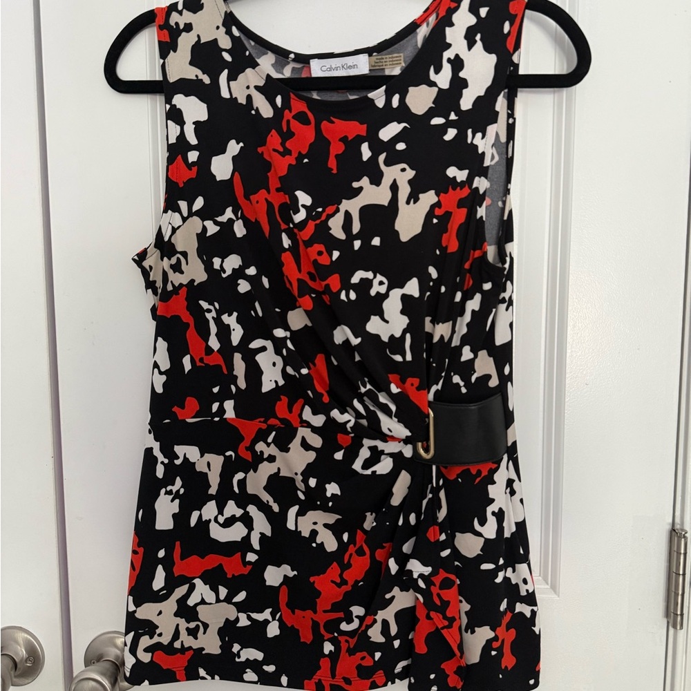 Calvin Klein Abstract Print Blouse